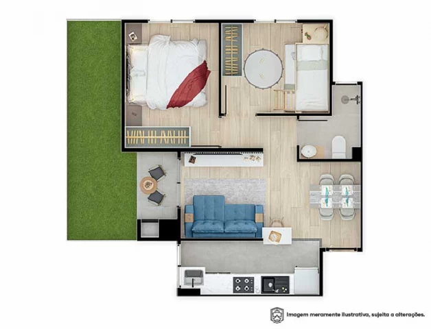 Apto Final 01, 02, 07 e 08 com Garden