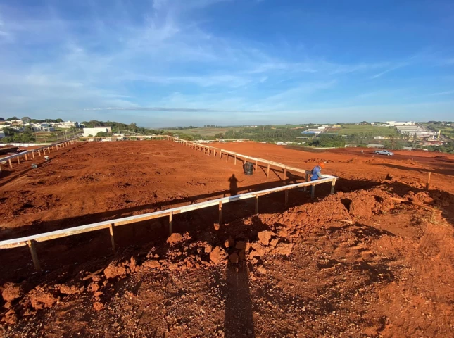 Infraestrutura – Locação de gabarito dos blocos