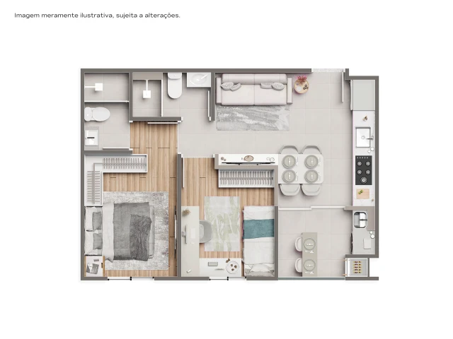46,62m² - 03, 04, 05 e 06